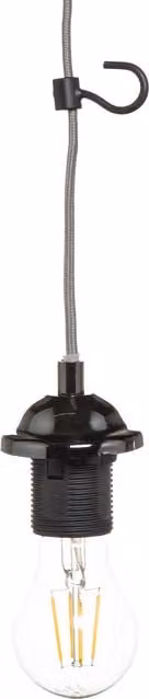 Litecraft Fresia Plug In Ceiling Cable Kit in Black Nickel
