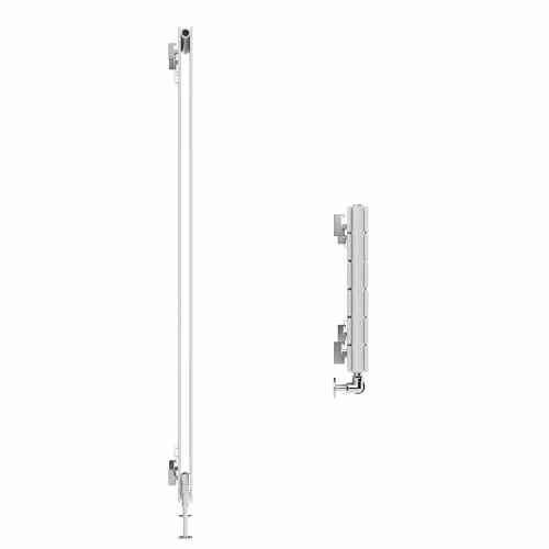 Terma White Steel Double Panel Wall Mounted Radiator H 180 x W 44 cm – 2