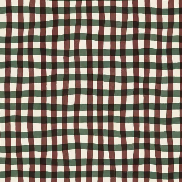 House of Hackney Artist's Check Wallpaper in Carnelian Red and Multicolour