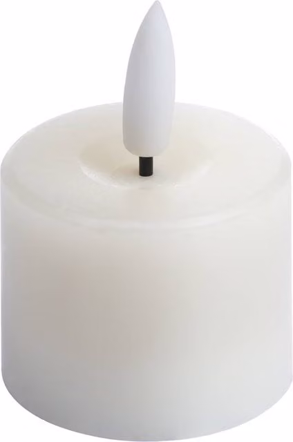 Hill Interiors Luxe Collection Natural Glow LED Tealight Candles, Pack of 6, Cream/Beige/White