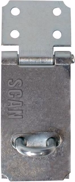 Scan Steel Hasp and Staple in Silver and Multicolour