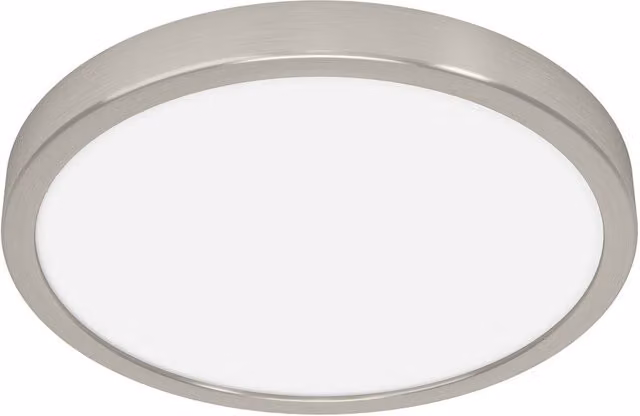 Loops Modern Round LED Ceiling Light in Silver – 1