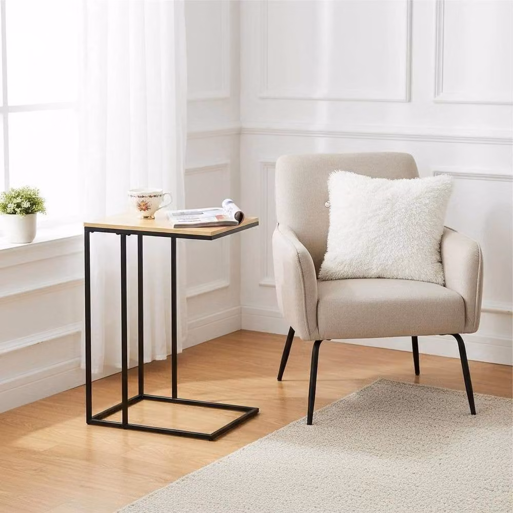 Pawnora Natural Wood Minimalist Sofa Table for Living Room or Bedroom – 2