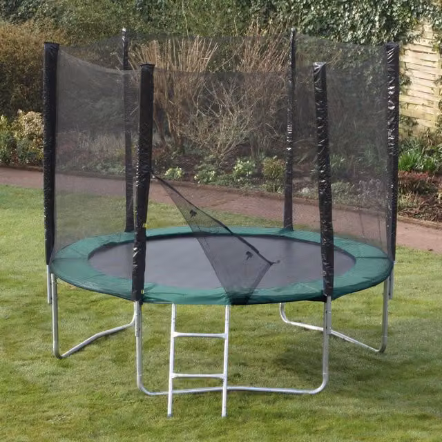 Kanga Hi-Power 10ft Green Trampoline Package with Safety Net