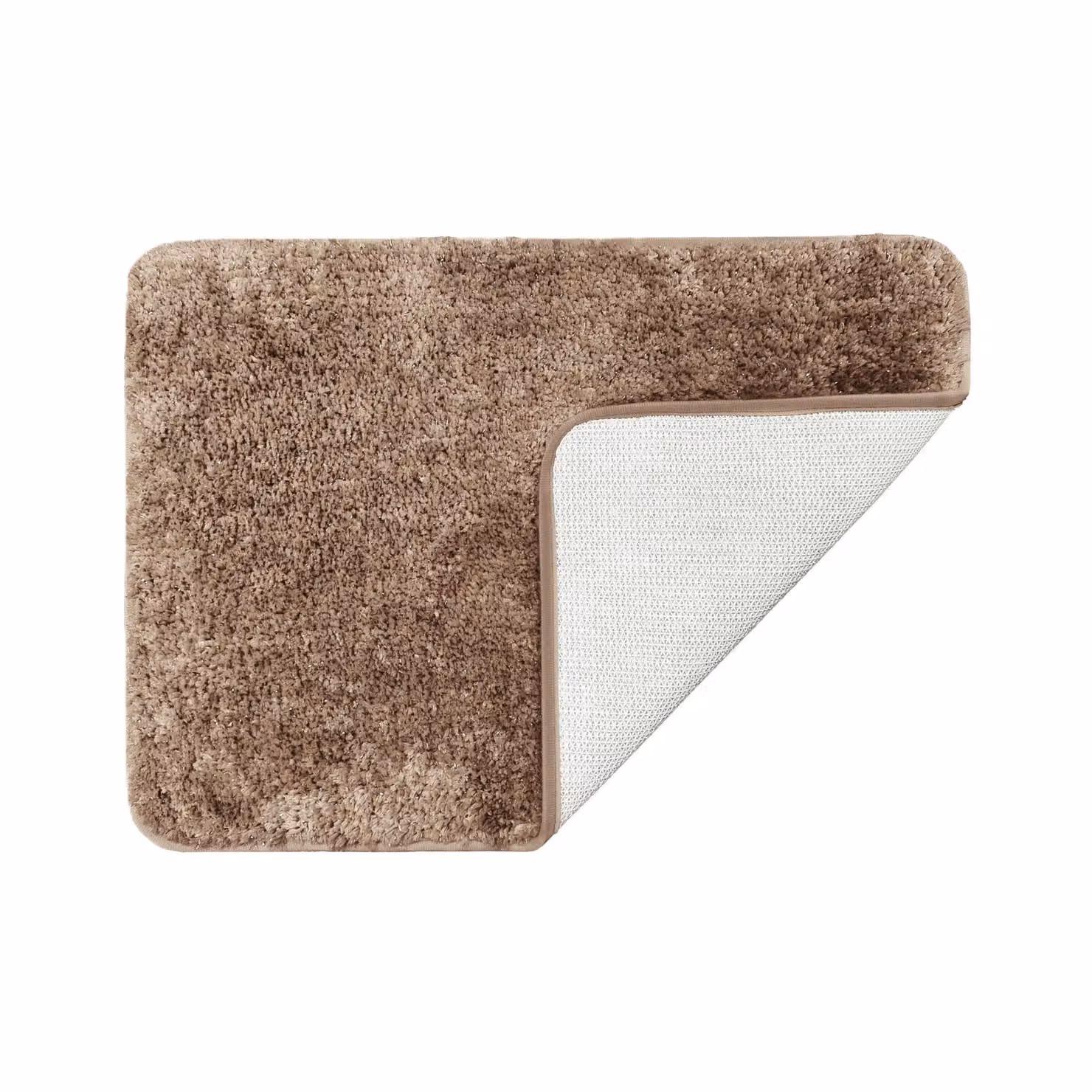 Allure Bath Fashions Bling Sparkle Non Slip Microfibre Bath Mat, Brown, W: 40 cm, D: 60 cm – 2