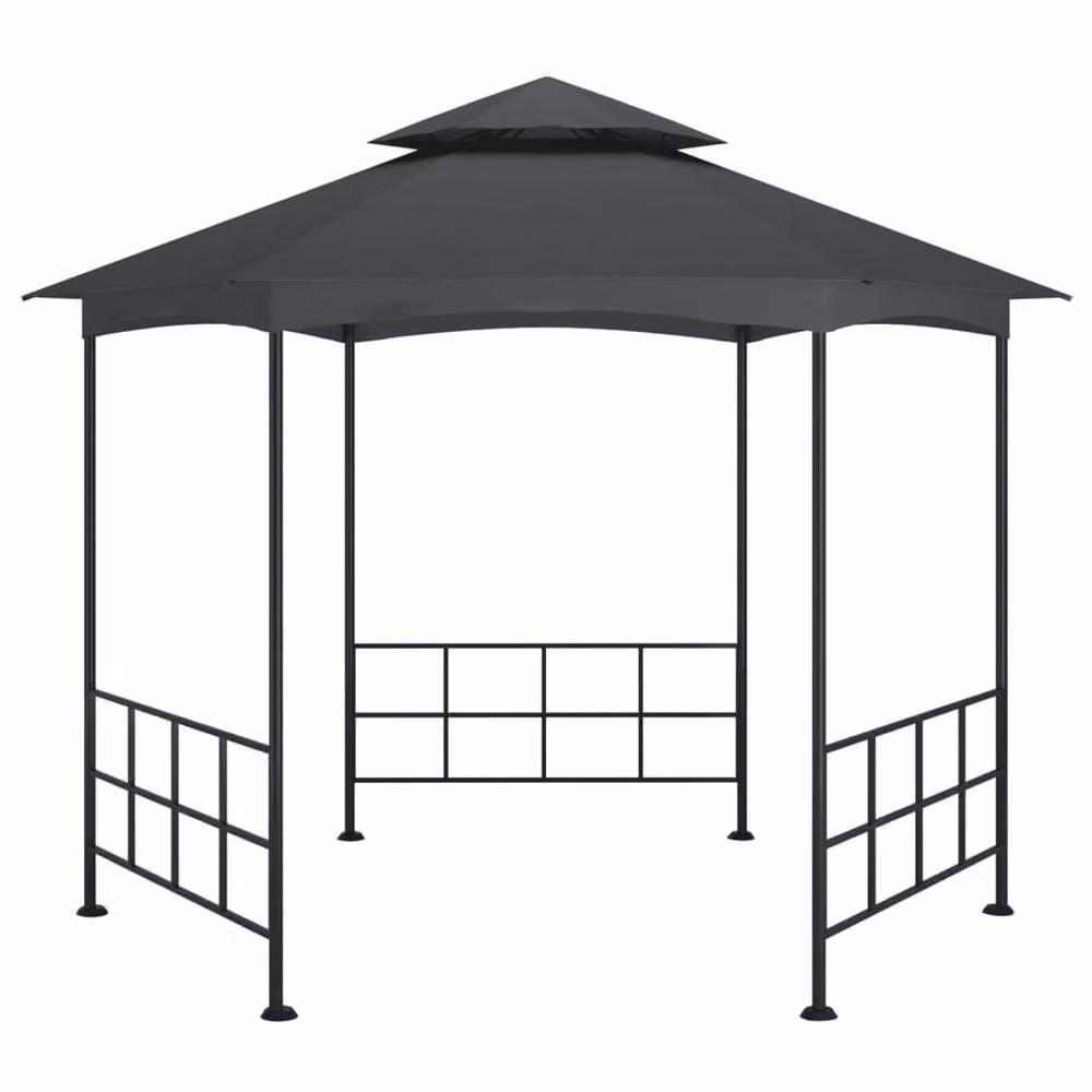 Berkfield Home Gazebo with Sidewalls, Anthracite and Black, W: 310 cm, D: 270 cm, H: 270 cm – 2