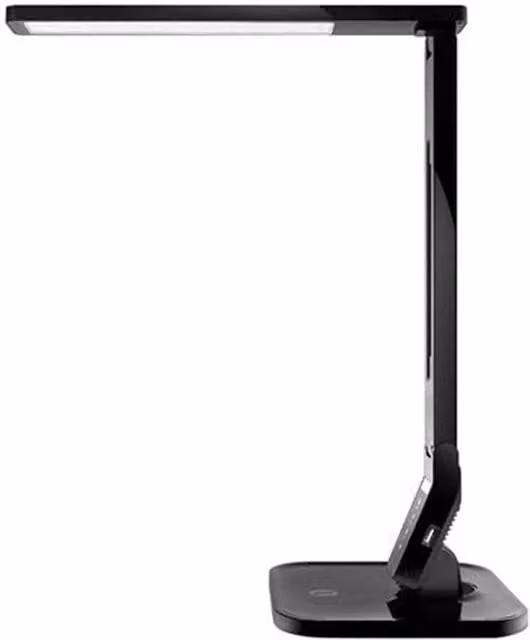 NESTLUNE 14W Black LED Multi-Function Desk Lamp with Dimmable and Adjustable Settings – 1