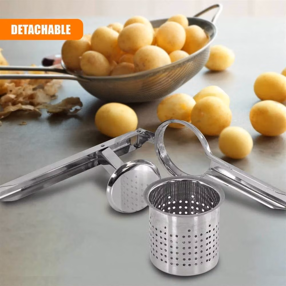 SPETLEK Stainless Steel Potato Masher and Ricer in Silver – 2