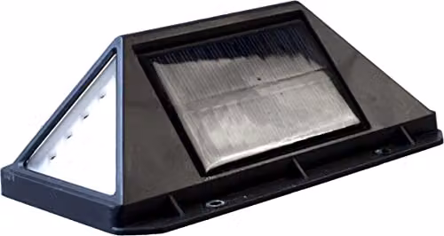 St Helens Home & Garden Solar Powered LED Wall Security Light with Motion and Dusk Sensor in Black – 7