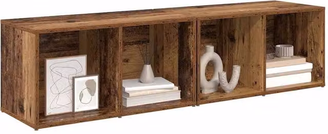 Berkfield Home Modern 2 Piece Old Wood Set in Brown – 1