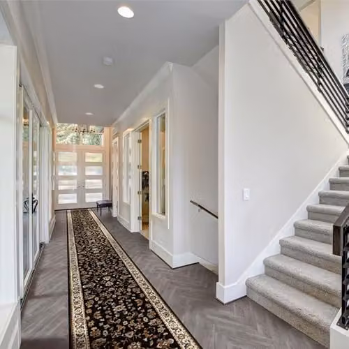 runrug Soft and Luxurious Black Hallway Runner Rug, Stain-Resistant and Machine Woven, W: 100 cm, L: 390 cm, Thickness: 9 mm