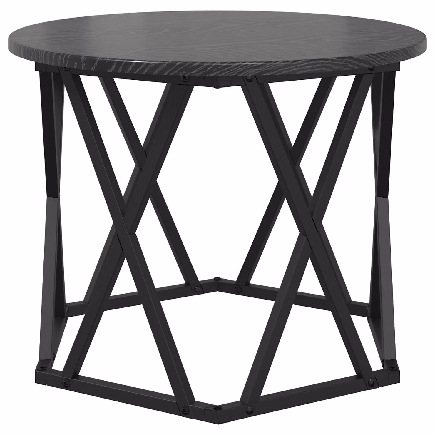 Berkfield Home Nesting Side Tables, Set of 3, Black Oak, Round MDF Laminate – 4