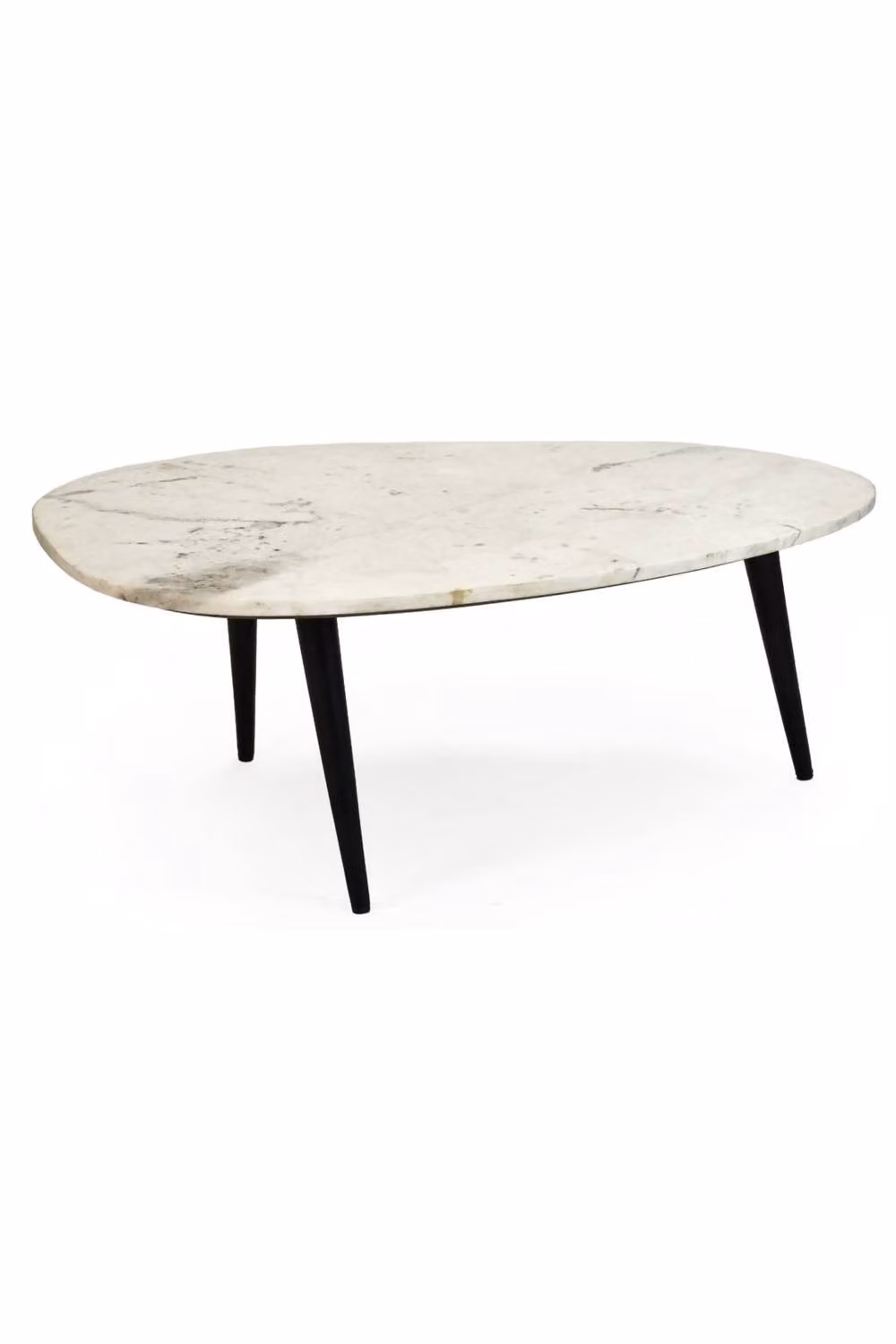 IH Design Farleigh Coffee Table with Natural White Marble and Metal, W/D/H: 90 x 60 x 35 cm – 2