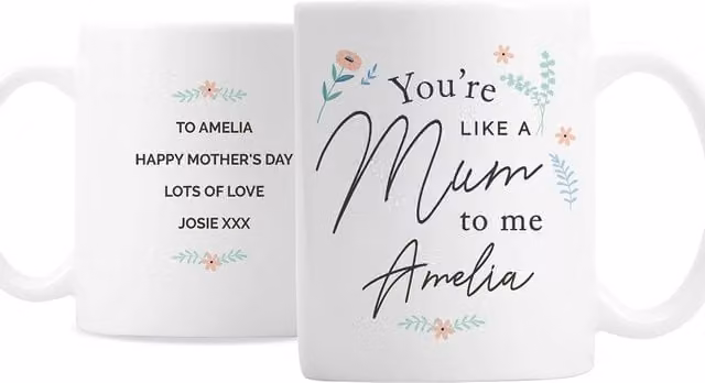 Personalised Memento Company Women's You're Like A Mum To Me Ceramic Mug in White
