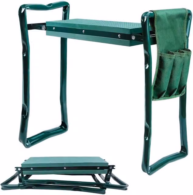 KORVIXA Multi-Use Foldable EVA Foam Padded Garden Kneeler in Green, W/D/H: 100 x 100 x 27 cm – 1