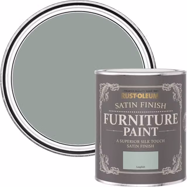 Rust-Oleum Water-Based Satin Furniture and Skirting Board Paint, Green, 750ml