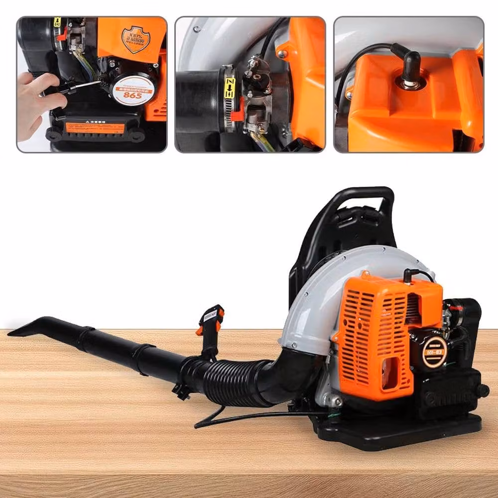 SPETLEK 63cc Petrol Engine Backpack Leaf Blower for Professionals, Orange – 4