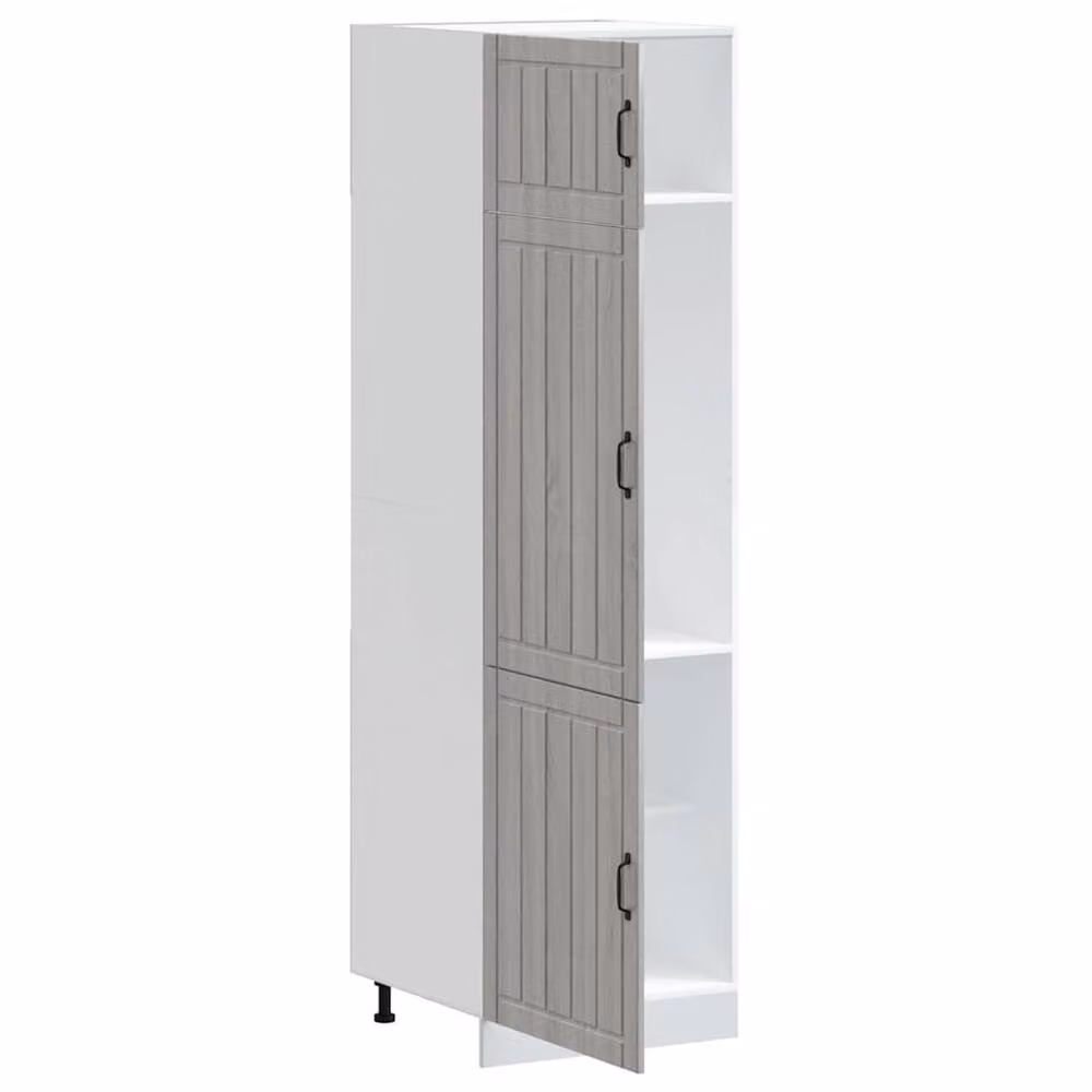 Berkfield Home Lucca Kitchen Cupboard in Grey Sonoma, W/D/H: 60.0 x 20.0 x 207.0 cm – 2