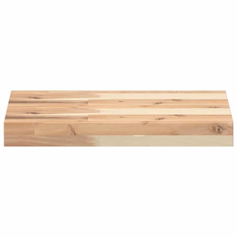 Berkfield Home Rectangular Solid Acacia Wood Table Top, Brown, W: 60 cm, D: 30 cm, H: 4 cm – 2