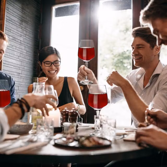 Homiu Florence White Red Wine Glass Set of 6, 330 ml, Lead-Free Crystal Glass