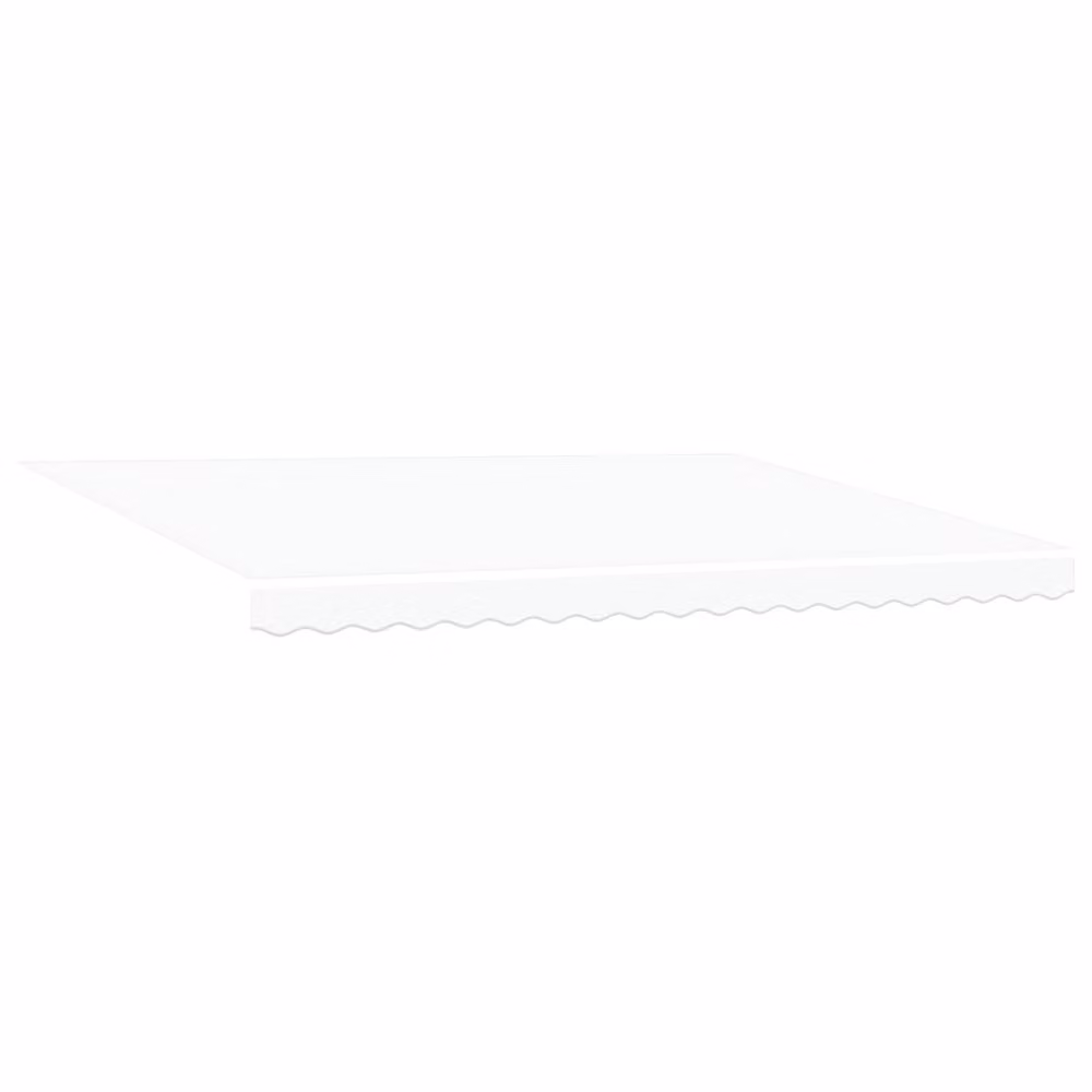 Berkfield Home Manual Retractable Wall-Mounted Awning with LED in White, W: 450 cm, D: 350 cm – 2