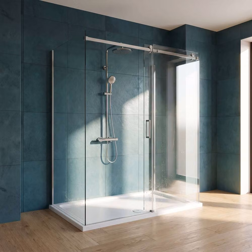 Balterley Slip Resistant Rectangular Shower Tray, White, W: 160 cm, D: 80 cm – 2