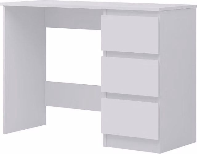 FWStyle Stora White Dressing Vanity Table Desk, H 72 x W 99 x D 40 cm