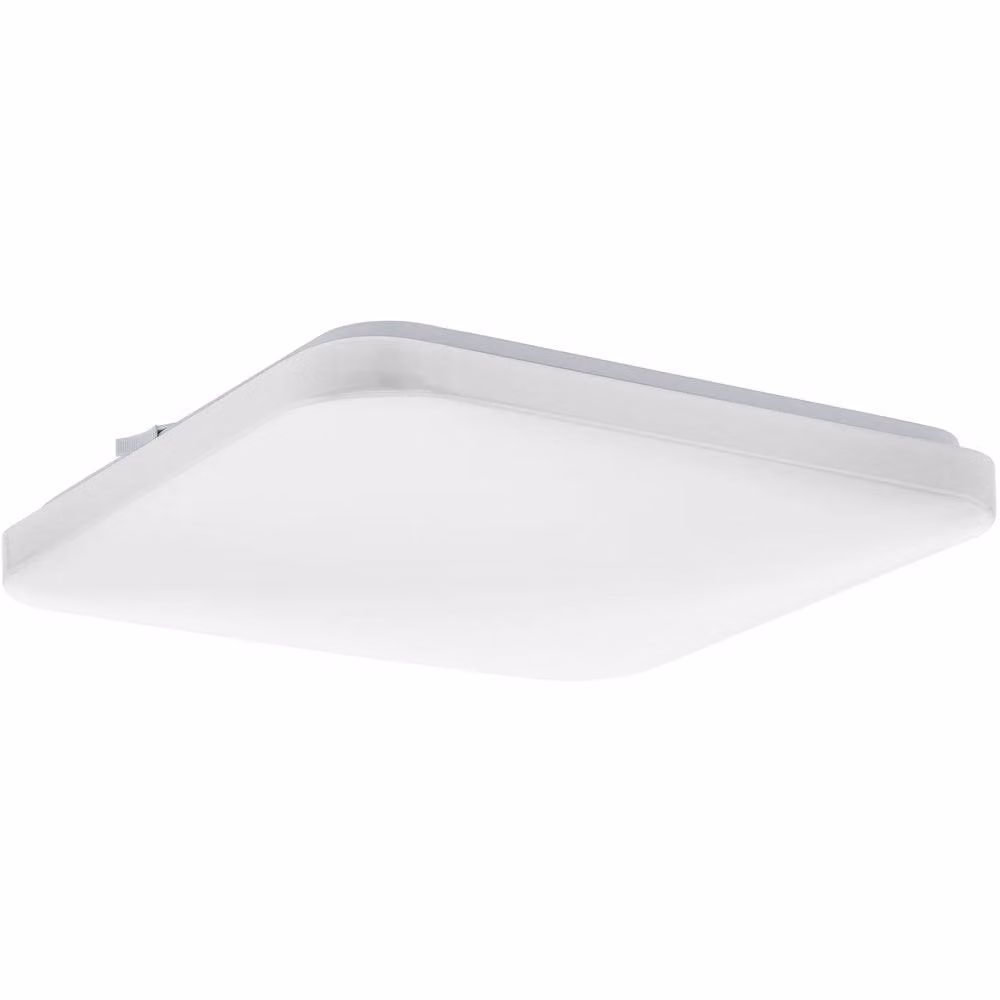 Loops Modern White LED Square Bathroom Ceiling Light with Bulb Included – 2