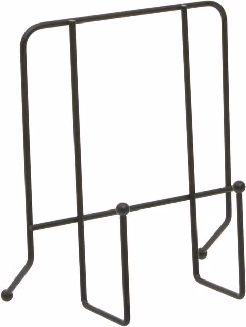 Orsina Reyna Freestanding Metal Cookbook Stand in Black