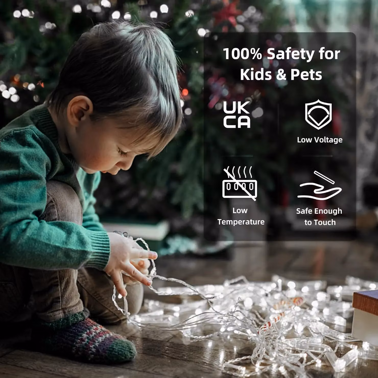 Shatchi 400 LED Cool White Waterproof Outdoor String Fairy Lights with Multifunction Timer – 3