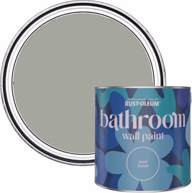 Rust-Oleum Aloe Green Matt Water-Based Bathroom Wall and Ceiling Paint, 2.5L