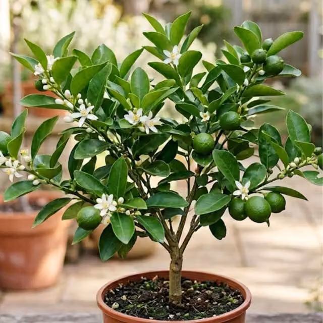 Plants By Post Mini Green Lime Citrus Fruit Tree, 1.5 l