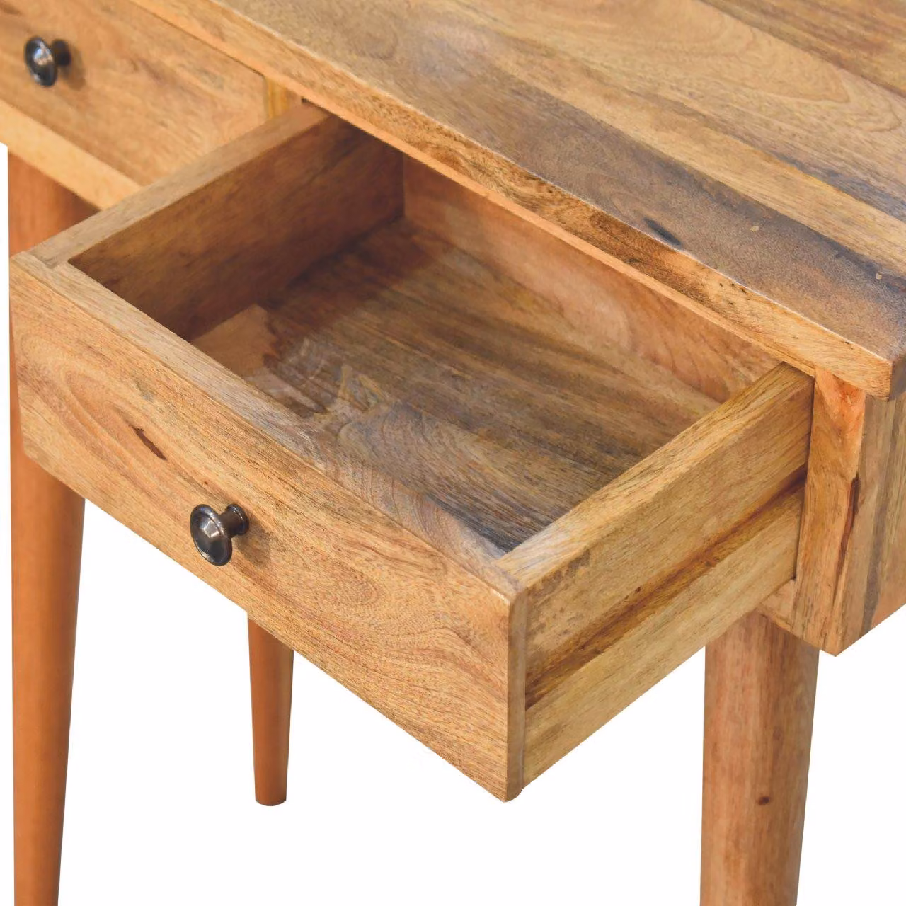 Aosom UK Narrow Console Table with 2 Drawers, Oak-Effect Finish, Brown, W/D/H: 70 x 30 x 78 cm – 4