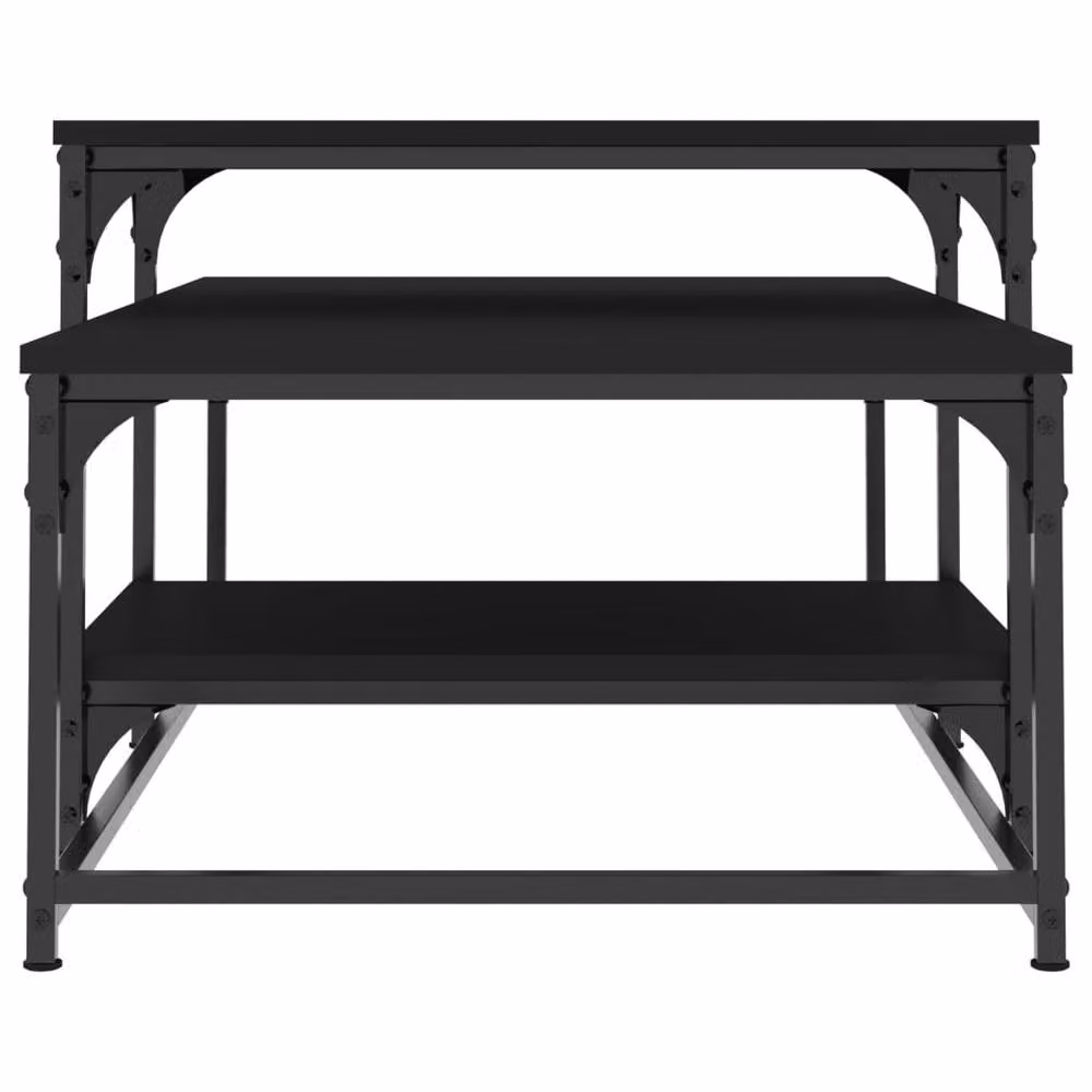 Berkfield Home Modern Black Decorative Coffee Table, W/D/H: 102 x 60 x 45 cm – 4