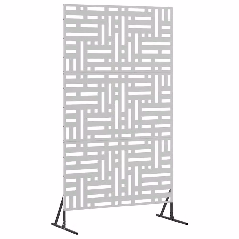 Berkfield Home Rectangular Privacy Screen in Silver Galvanised Steel, Height: 180 cm – 3