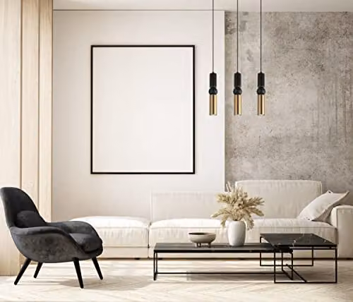 Netlighting Isidora Modern 3 Light Bar Pendant Ceiling Light, Black, GU10 – 2