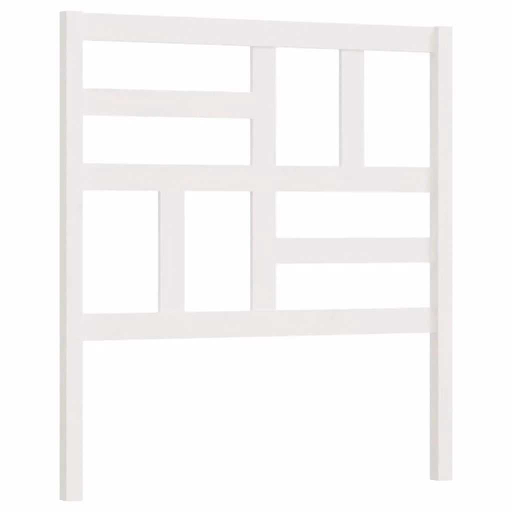 Berkfield Home White Solid Pine Wood Bed Headboard, W/D/H: 81 x 4 x 104 cm – 2