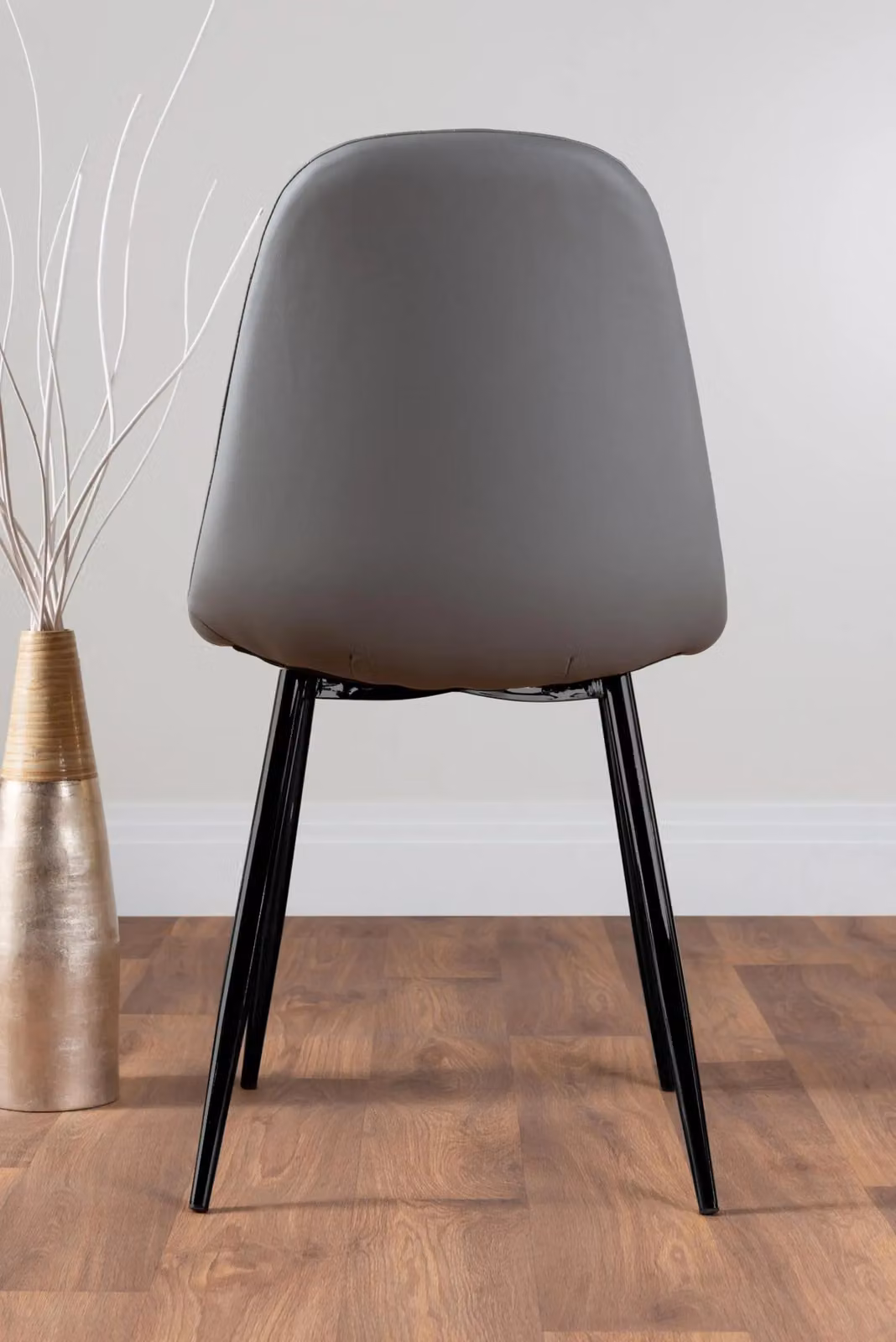FurnitureboxUK Andria White Marble Effect 6 Seater Dining Table and 6 Grey Corona Faux Leather Chairs – 2