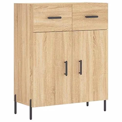 vidaXL Sonoma Oak Sideboard in Brown, W/D/H: 69.5 x 34 x 90 cm