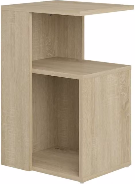 Berkfield Home Sonoma Oak Side Table in Light Brown, W/D/H: 36 x 30 x 56 cm