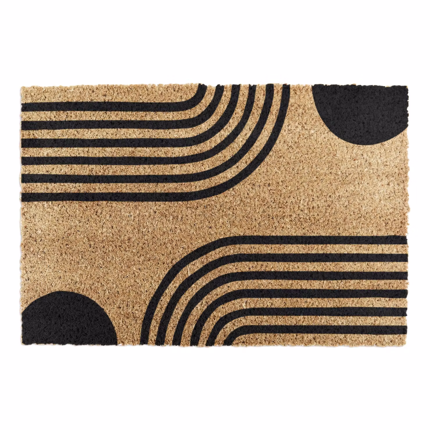 Artsy Mats Simple Abstract Lines Grey Doormat, W: 60 cm, D: 40 cm – 4