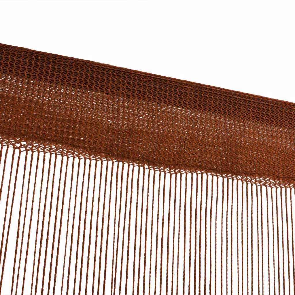 Berkfield Home Brown String Curtains, 2 Pack, W: 100 cm, H: 250 cm – 2