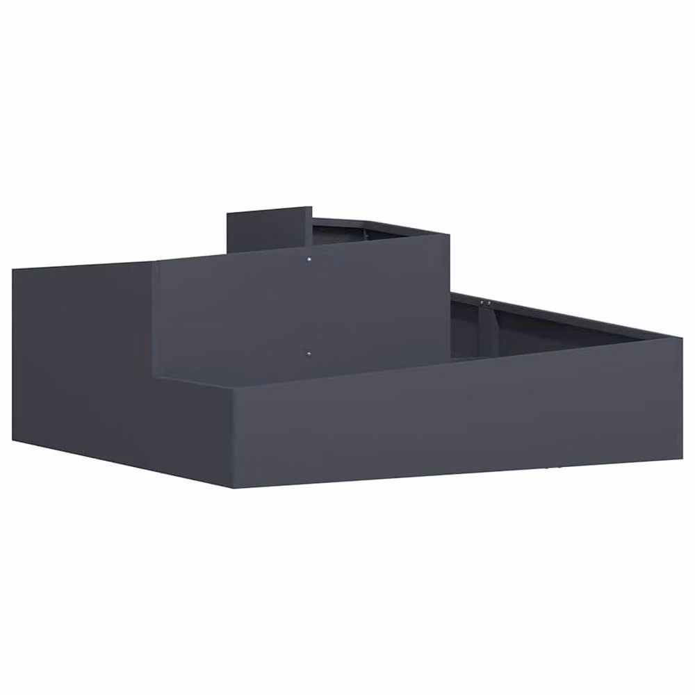 Berkfield Home Large Metal Planter Tub in Anthracite – 3
