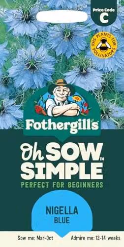 Mr Fothergill's Oh Sow Simple Nigella Blue Flower Seeds
