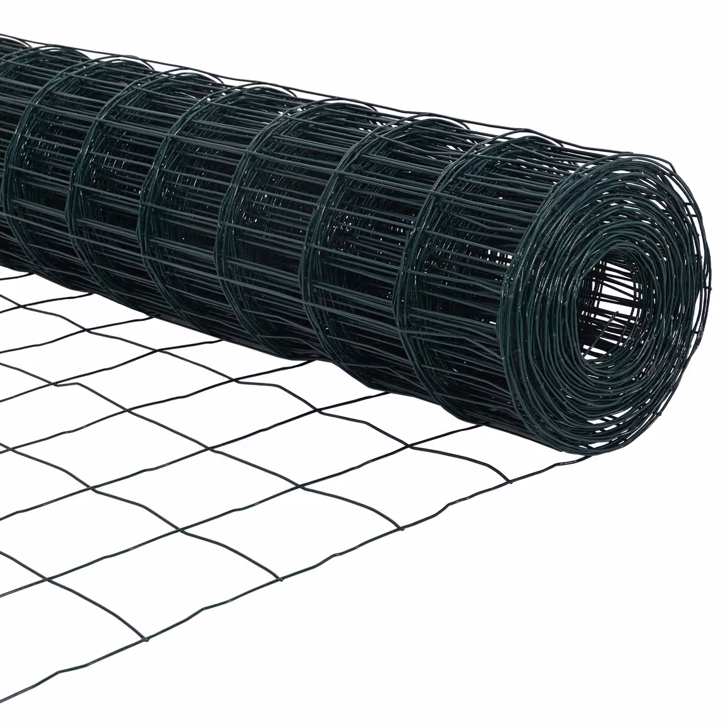 Berkfield Home Euro Fence with 13 Posts, Galvanised Steel, Green and Silver, 0.6 x 25 m – 7