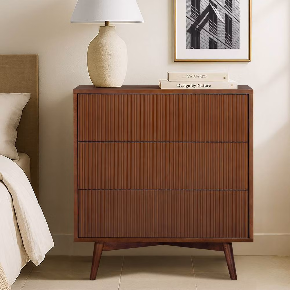 Teamson Home Tremolo 3 Drawer Bedroom Dresser in Brown – 3
