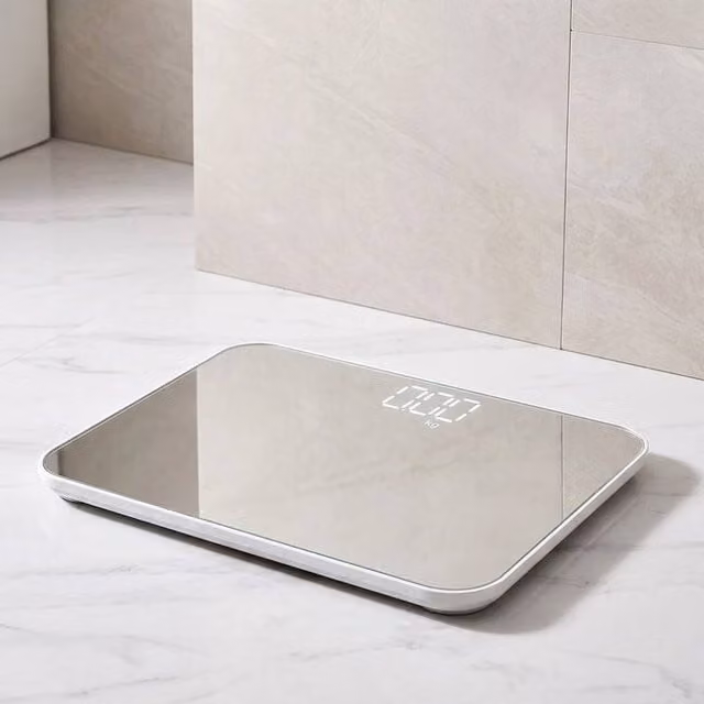 FLAVORA Accurate Electronic Personal Body Scales in Silver – 1