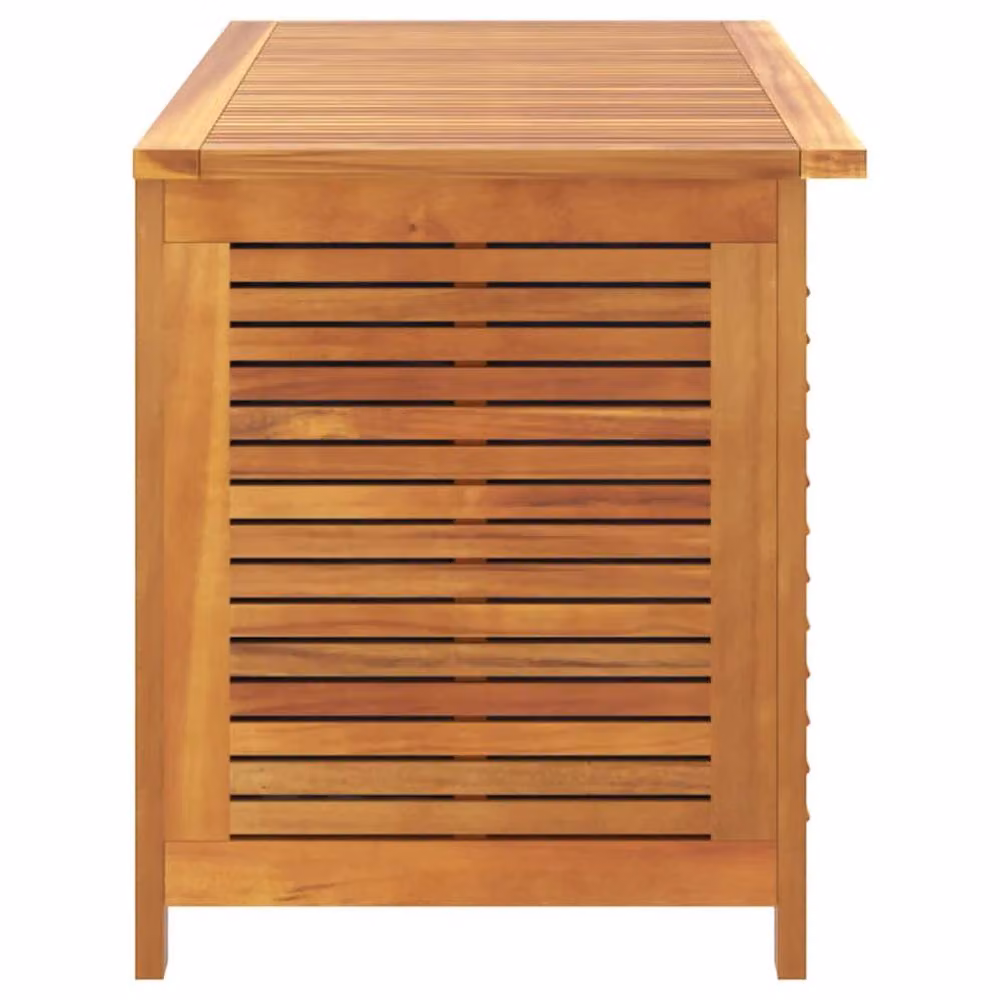 Berkfield Home Garden Storage Box with Louver in Brown Solid Acacia Wood, W/D/H: 113 x 50 x 56 cm – 4