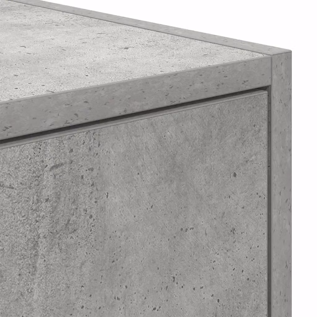 Berkfield Home Wall Mounted TV Cabinet in Grey MDF, W: 60 cm, D: 25.5 cm, H: 25.5 cm – 4