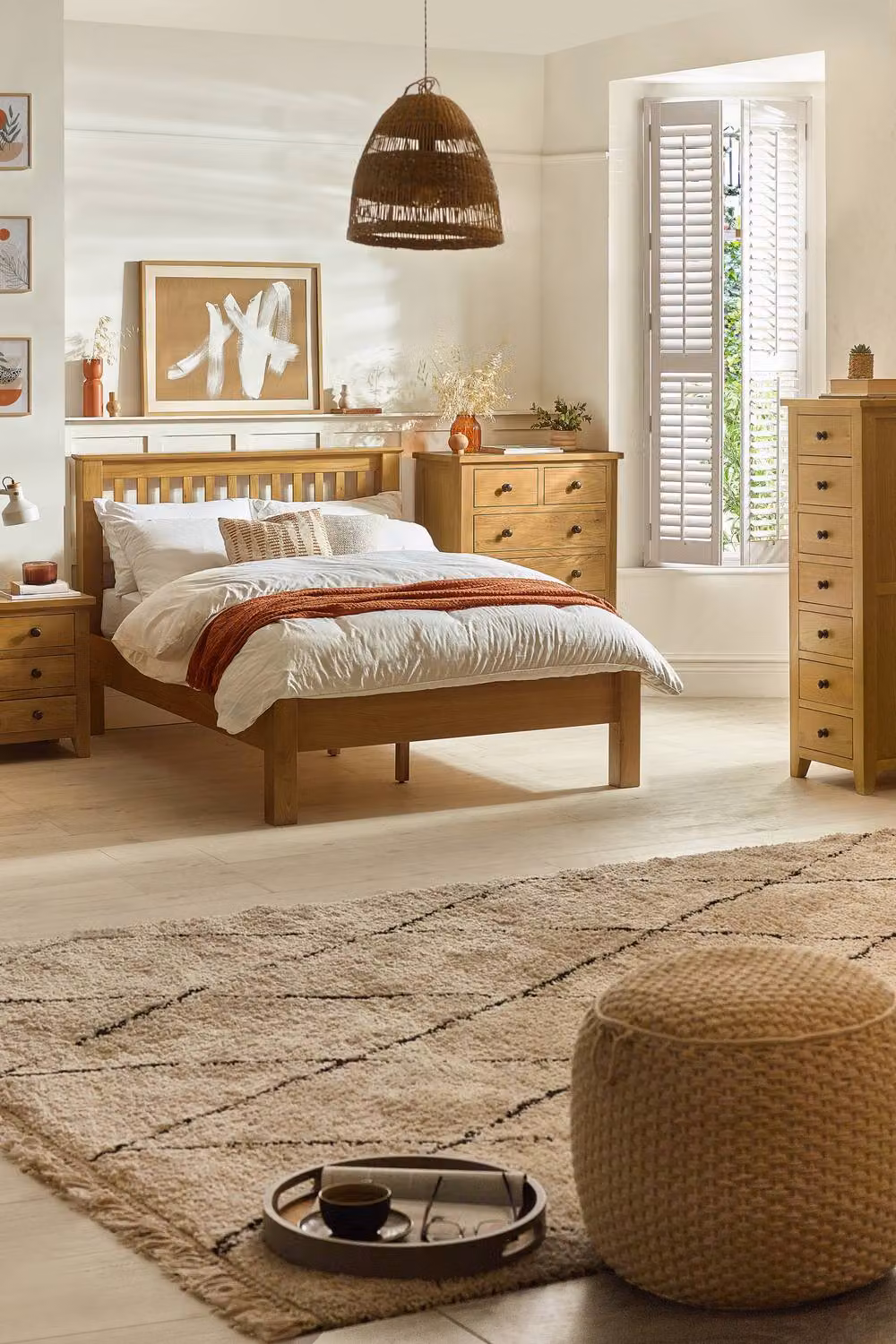 Julian Bowen Marlborough 3 Drawer Oak Bedside Table – 2